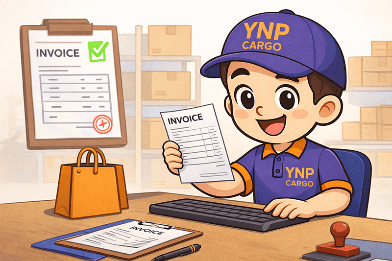 เอกสารขอส่งใบสินค้าสำหรับนำเข้าสินค้าจากจีน